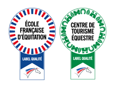 label vert et bleu